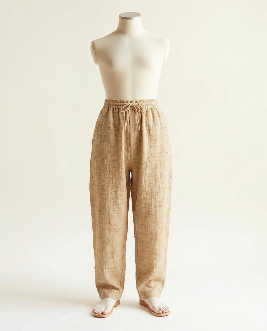 The Khadi Pyjama on a tailor's mannequin
