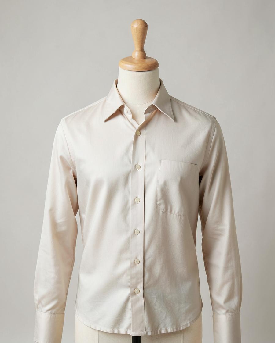 The Sateen Night Shirt — Cotton sateen · camp collar