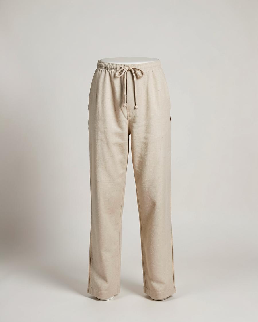 The Khadi Lounge Pyjama — Handspun khadi · drawstring waist