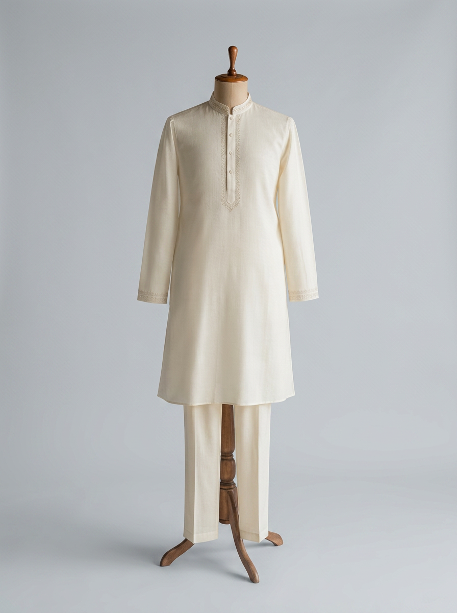 The Silk Ensemble — Raw silk · kurta & pyjama