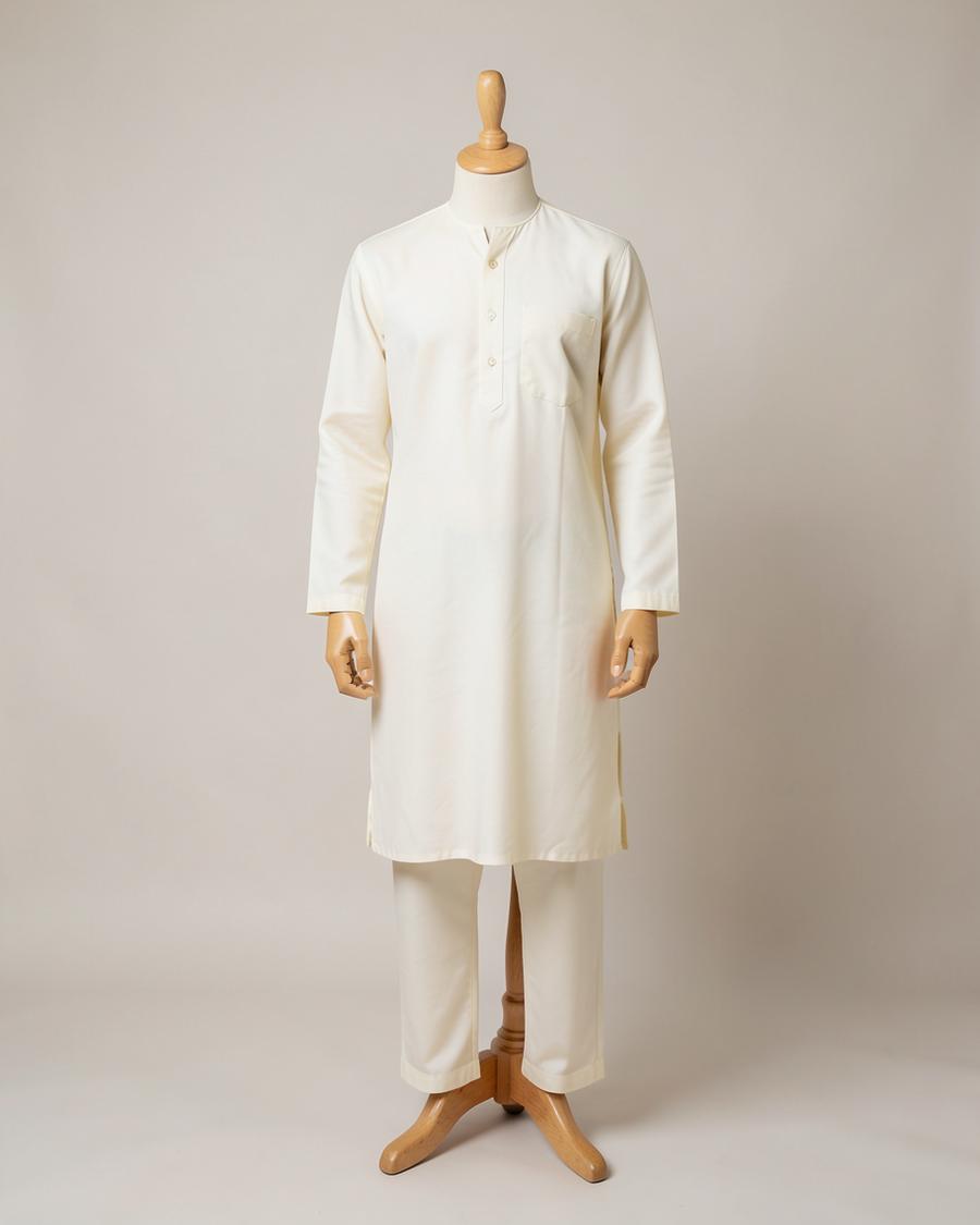 The Ivory Cotton Set — Giza cotton · kurta & pyjama