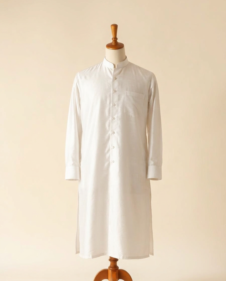 The Silk Ensemble on a tailor's mannequin