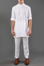 Linea – Chinese Collar Kurta with Cuff Flap