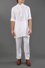 Linea – Chinese Collar Kurta with Cuff Flap - Image 2