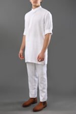 Linea – Chinese Collar Kurta with Cuff Flap - Image 3