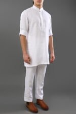 Linea – Chinese Collar Kurta with Cuff Flap - Image 4