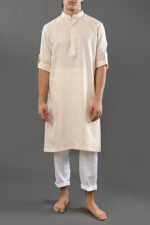 Linea – Chinese Collar Kurta with Cuff Flap - Image 10